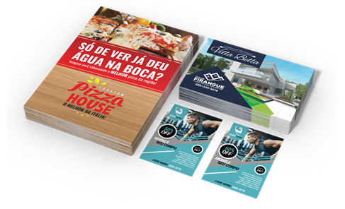 Folder Couchê 120g Sem Verniz 15x10cm - 4x0 - 20000 unid