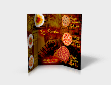 Cardápio Couchê 300g Sem Verniz A3  - 4x4 - 25 unid