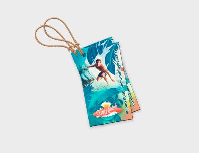 Tag Reciclato 240g Sem Verniz 5x9cm - 4x4 - 100 unid