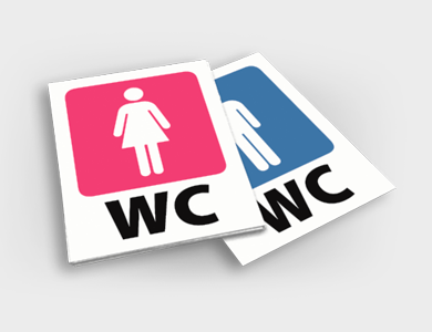 Placas de Sinalização/Informativa Média em PVC 0,5mm Cristal Frente e Verso 21,9x29,4 cm - 4x0 - 50 unid